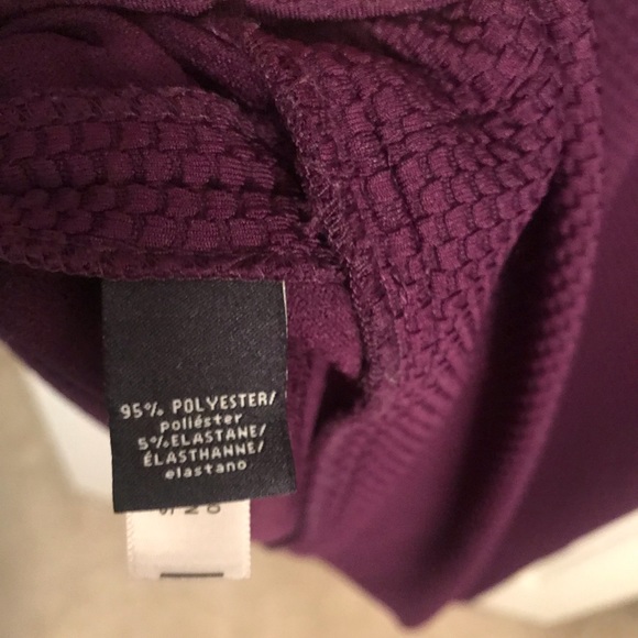 American Living Foldover Collar Purple Sheath Dress in 16 - Picture 6 of 7